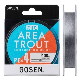 Плетеный шнур GOSEN Fata Area Trout PE X4  #0.3 100м (0,090мм/3,6кг)