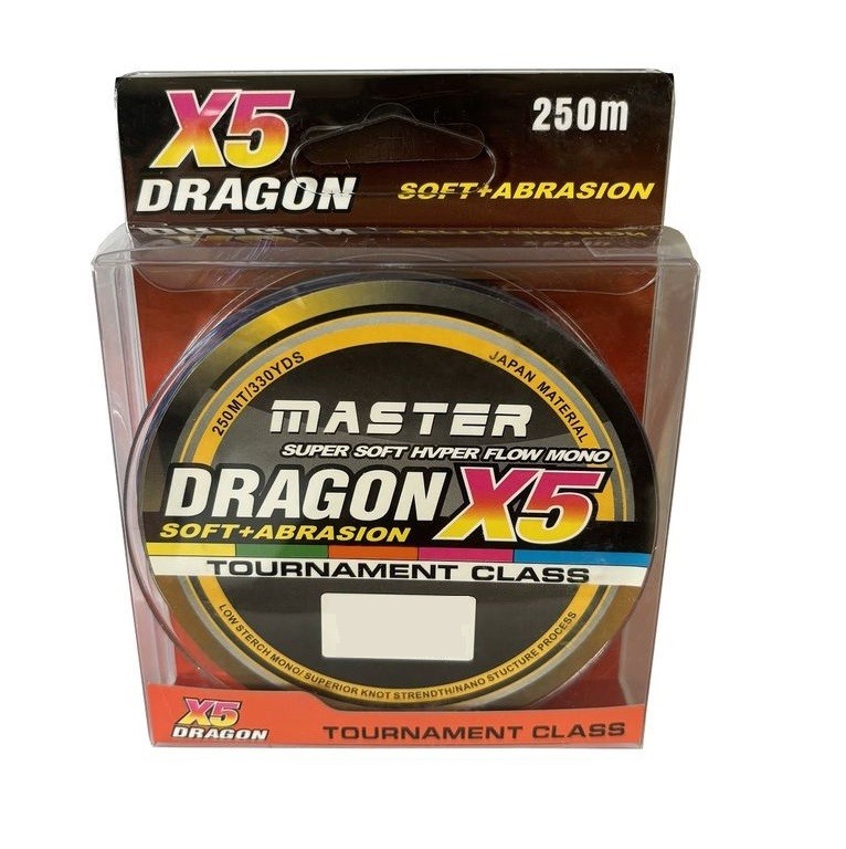 Леска Dragon X5 мультиколор 240 м 0,40 мм 30.7кг
