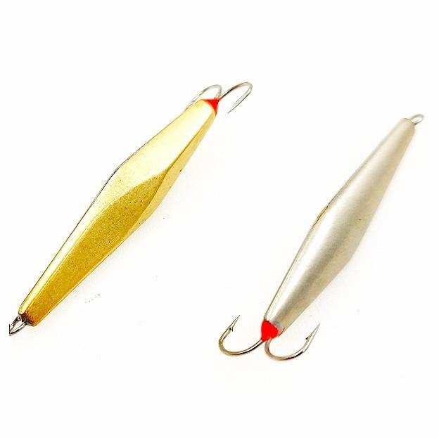 Зимняя блесна MF Ice "КТ YZ" 35мм серебро-латунь впай