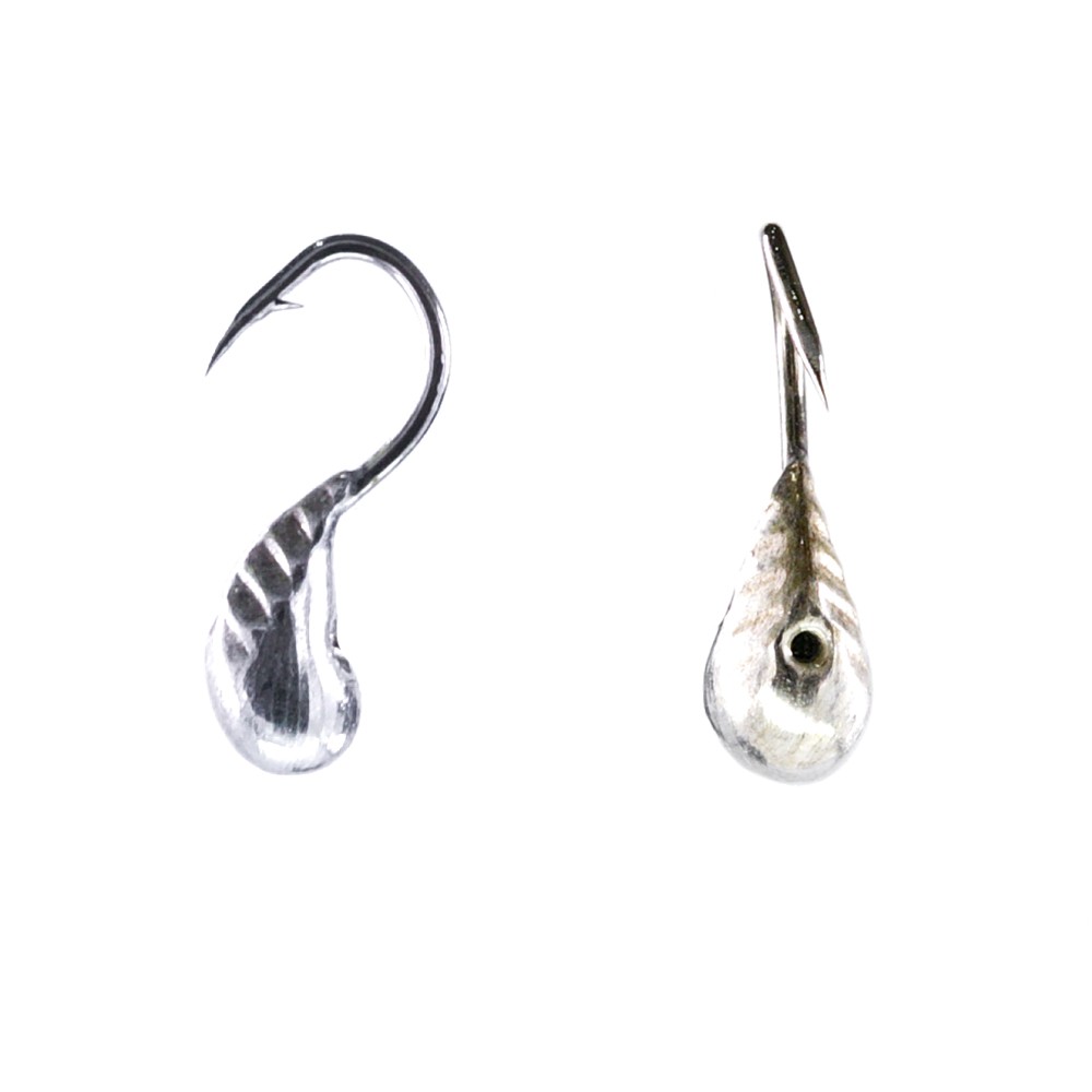 Мормышка ангарская серебро № 23 Малек средний (с ребрами), кр. № 14