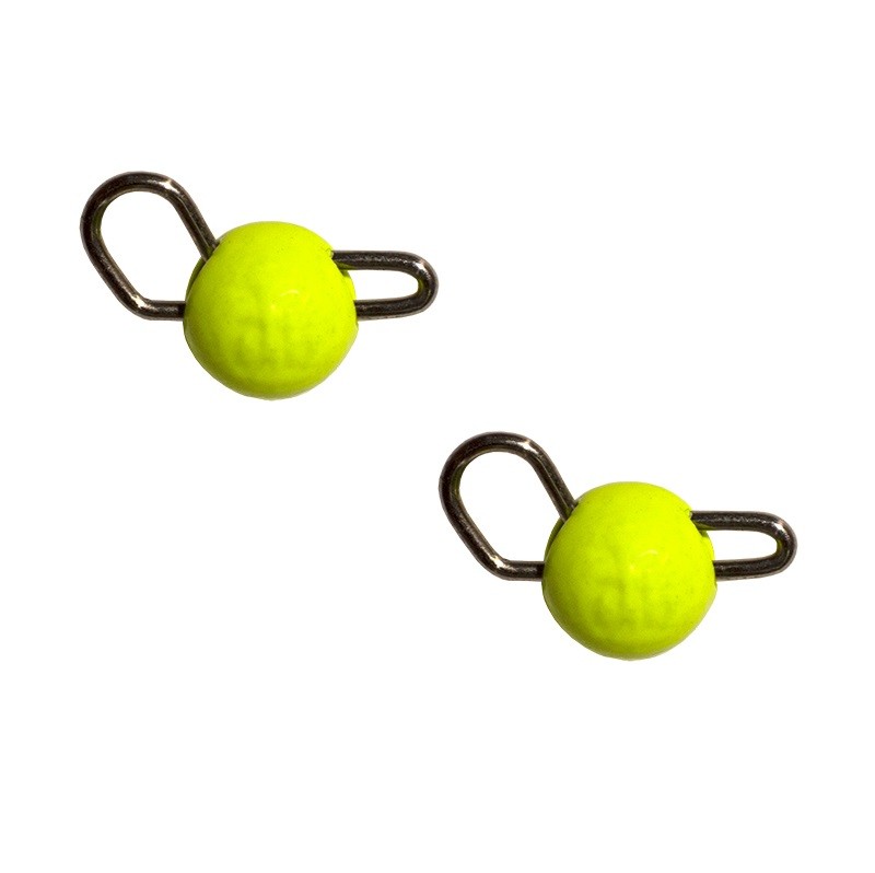 Груз чебурашка вольфрам разборная Fish Season, вес 2.5 гр, цвет Шартрез (уп. 2 шт)