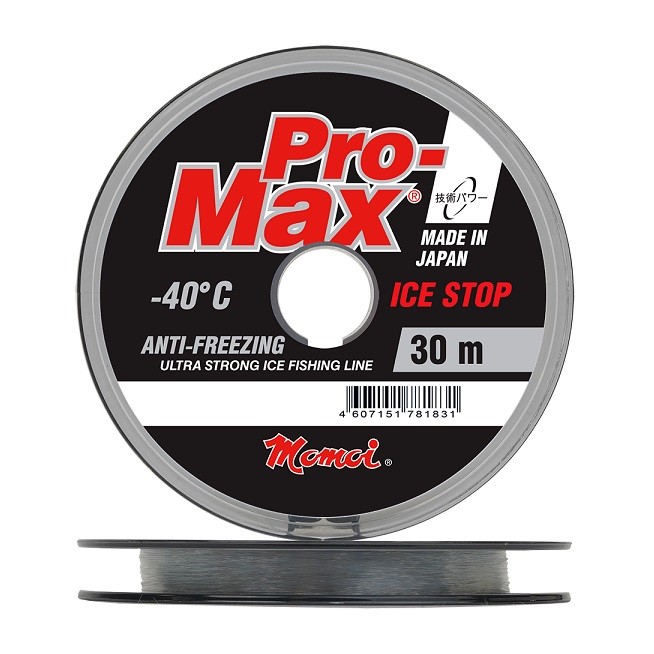 Леска Momoi Pro-Max Ice Stop 0,104 мм, 30 м, 1,3 кг, прозр. Barrier Pack