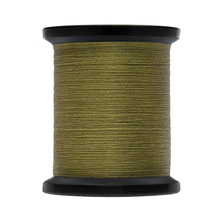 UNI Монтажная нить Thread 8/0 200y Olive Dun (вощеная)