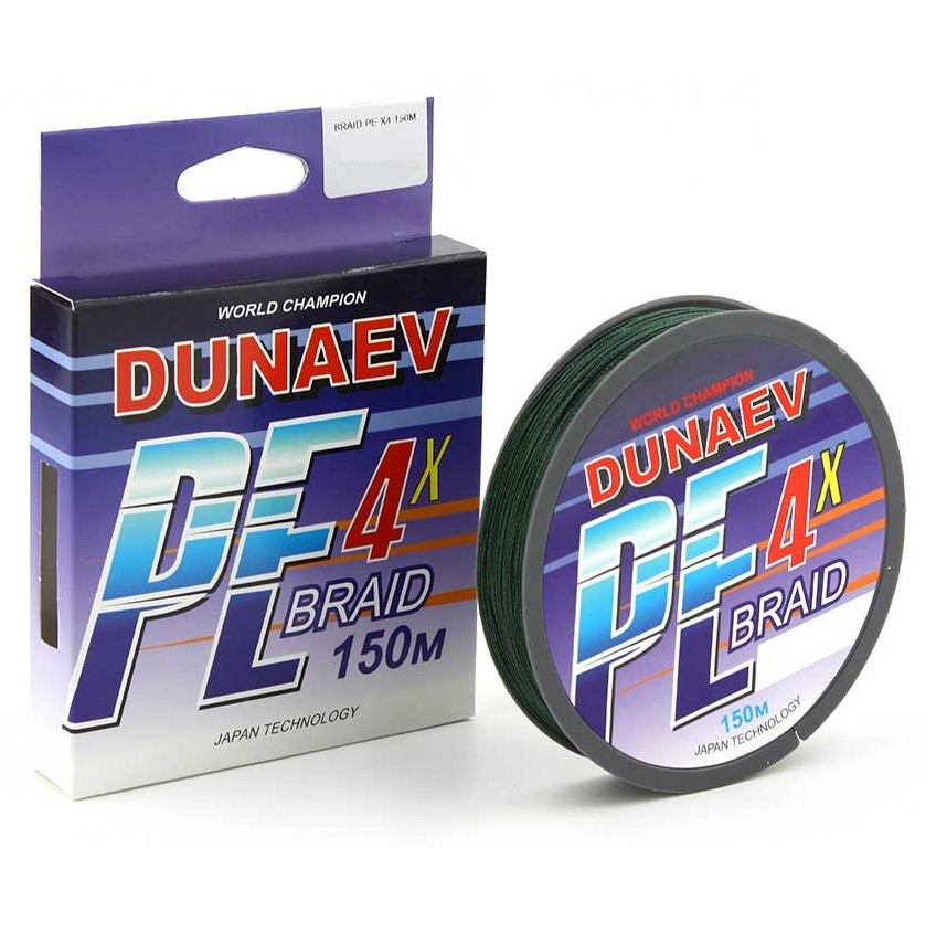 Шнур Dunaev BRAID PE X4 150м 0,16 мм