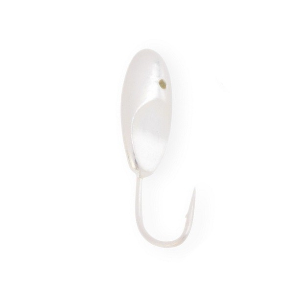 Мормышка W Spider Лодочка с отверстием 4,5 мм 1,37 гр. Sil