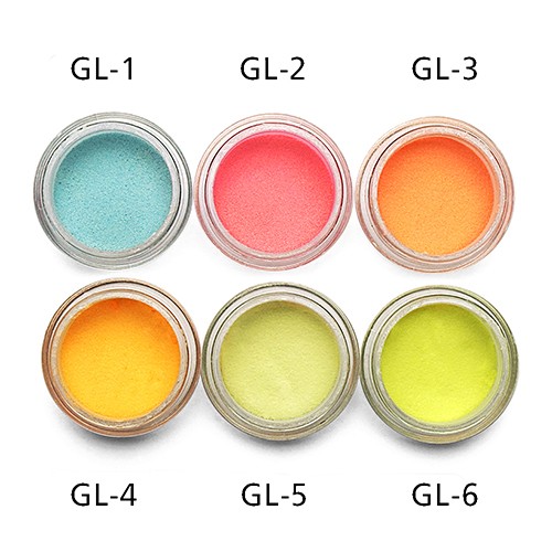 Набор красителей для УФ-лаков Люминофор, 6шт по 5гр