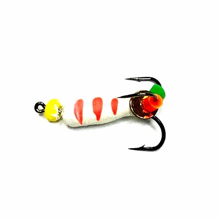 Мормышка вольфр. Золотой Плес Чертик 3х8мм с петлей фосфорный 