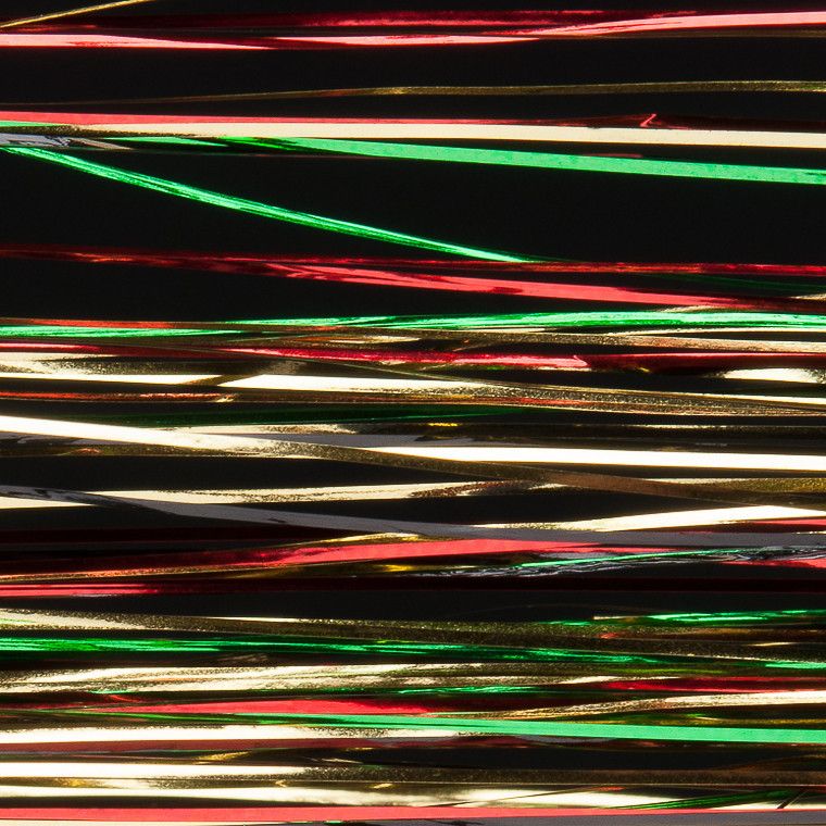 FLY-FISHING Волокна синтетические плоские Flashabou 1/69" RED/GREEN