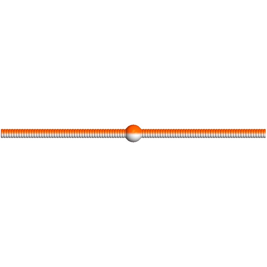 Силиконовая приманка Trix TroutMania DOSHIRAK 4,0" цвет 418 White&Orange (Cheese) упак.10 шт