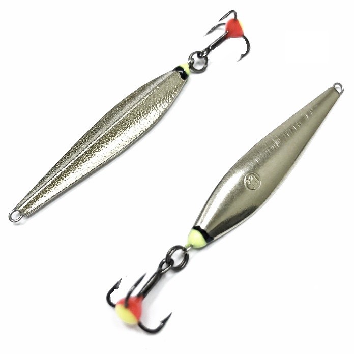 Зимняя блесна MF Ice "ККМ" 42мм 3.8г подвес мельхиор-мельхиор