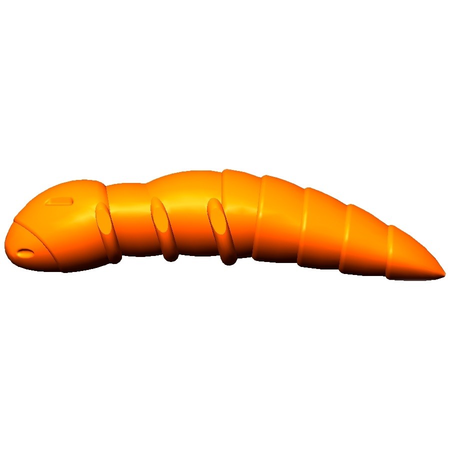 Силиконовая приманка Trix TroutMania DOLLY 1,2" цвет 006 Orange (Cheese) упак.8 шт