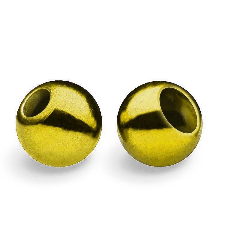 FLY-FISHING Латунные головки Brass Beads 3.3 mm (20 шт.) METALLIC YELLOW