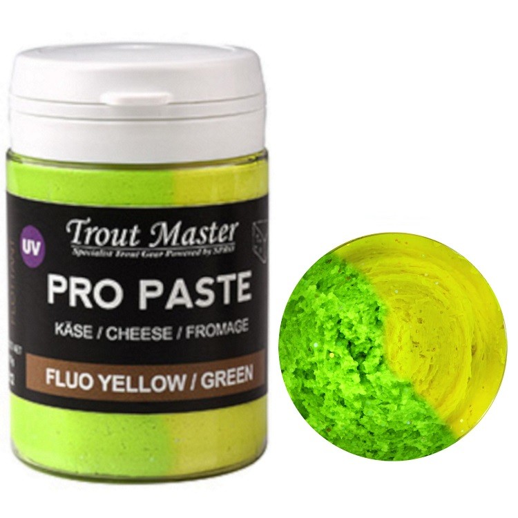 Паста форелевая плав. Trout Master PRO PASTE 60гр Cheese YELLOW/GREEN