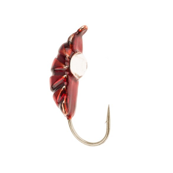 Мормышка W Spider Опарыш с ушком краш. 3,5 мм 0,71 гр. 134 с камнем