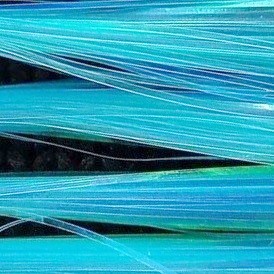 RiverLab Волокна синтетические плоские Flashabou BLUE