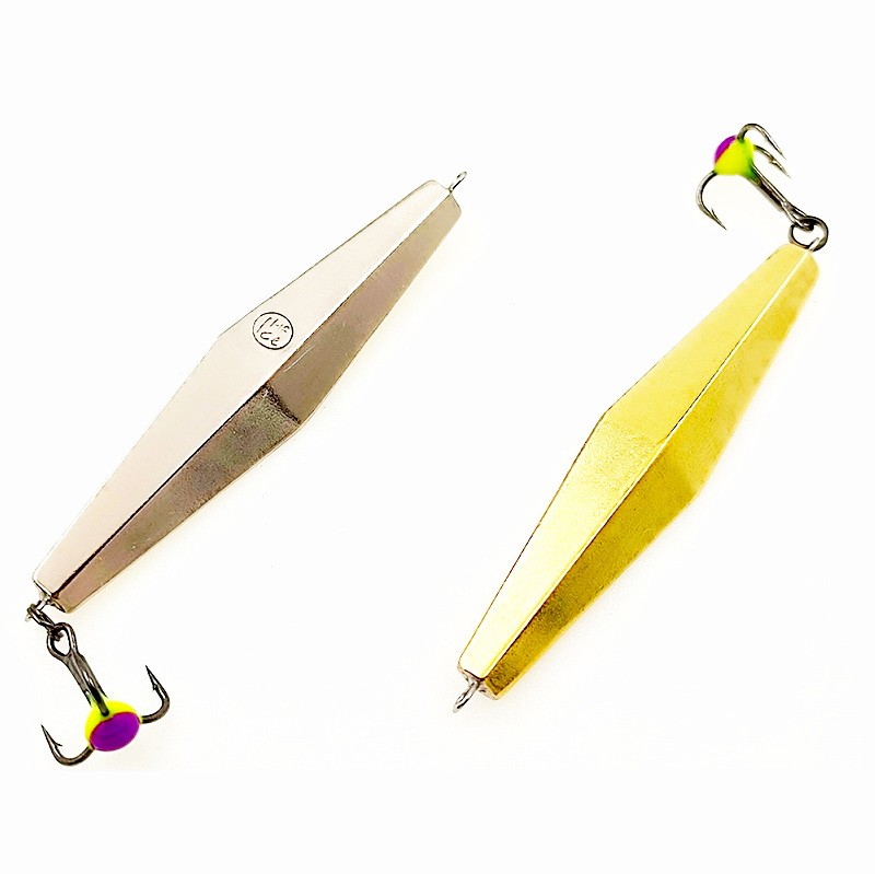 Зимняя блесна MF Ice "Кобона 7" 57 подвес латунь-нейзильбер