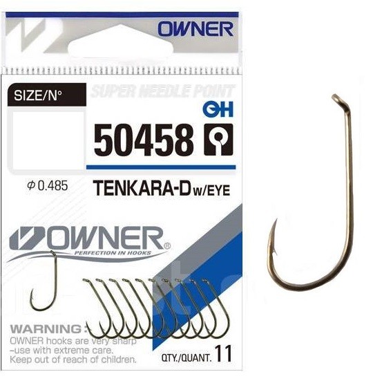 Одинарный крючок OWNER 50458-12, 11шт
