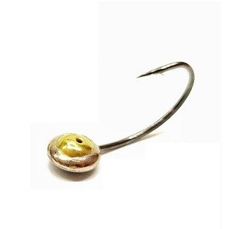 Мормышка паяная Харюзовый глаз, d5, кр. 14, никель/латунь