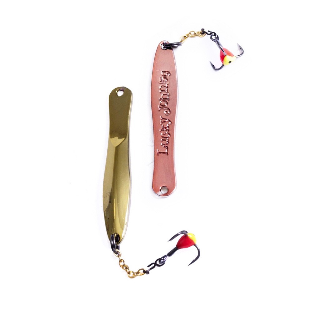 Блесна вертикал. зим. Lucky John WALLE с цеп. и кр. 50мм GS блистер