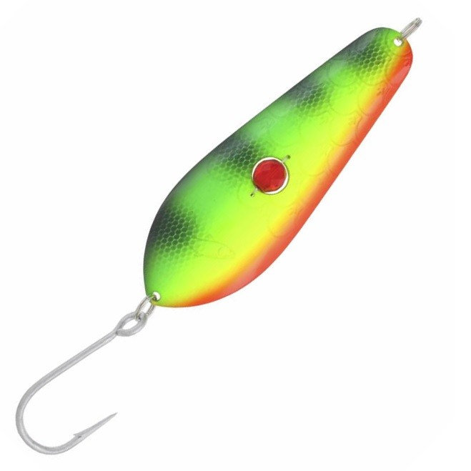 Блесна Kuusamo Rasanen 120/50 (бусинка) BL/GR/FYE/FR-S, UV