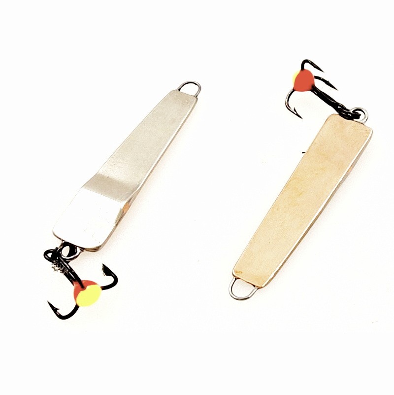 Зимняя блесна MF Ice Окуневая СС36 подвес серебро-бериль