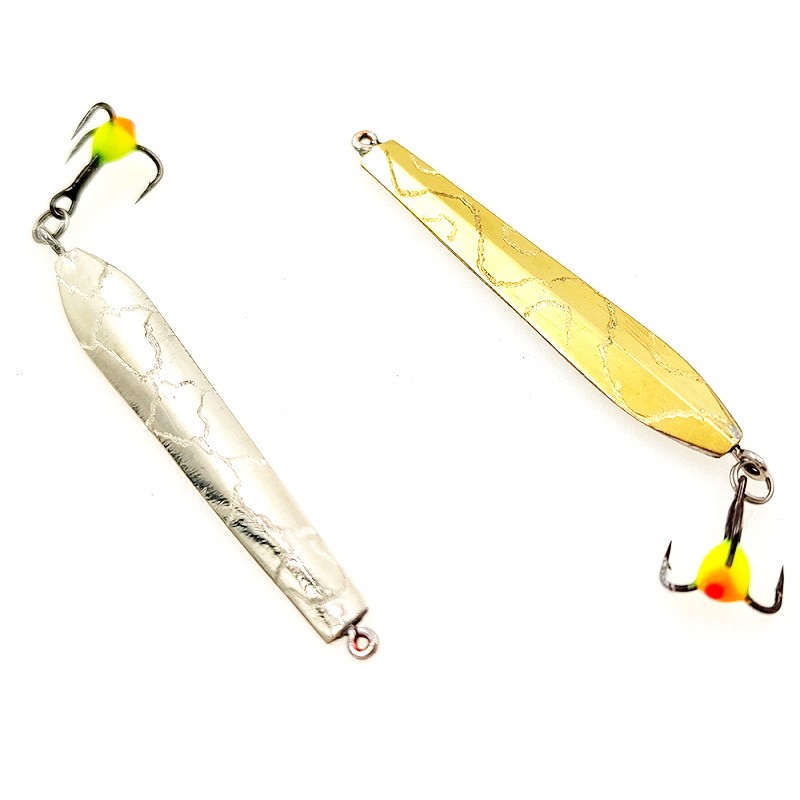 Зимняя блесна MF Ice Торпеда СПОРТ 40 подвес латунь-серебро