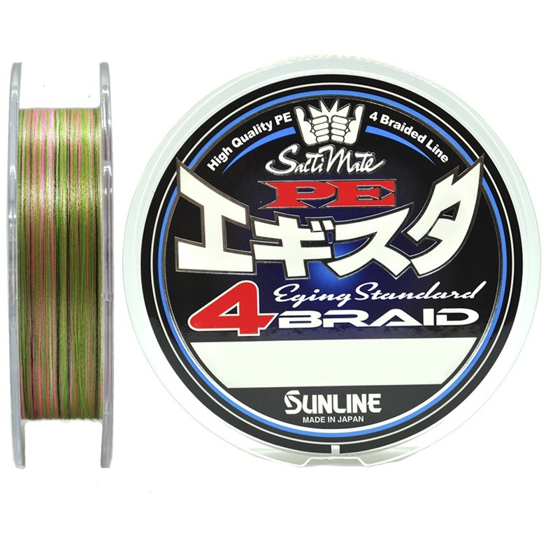Плетеный шнур Sunline PE EGISTA X4 150m  #0.4  0,104мм, 2.7кг, multicolor