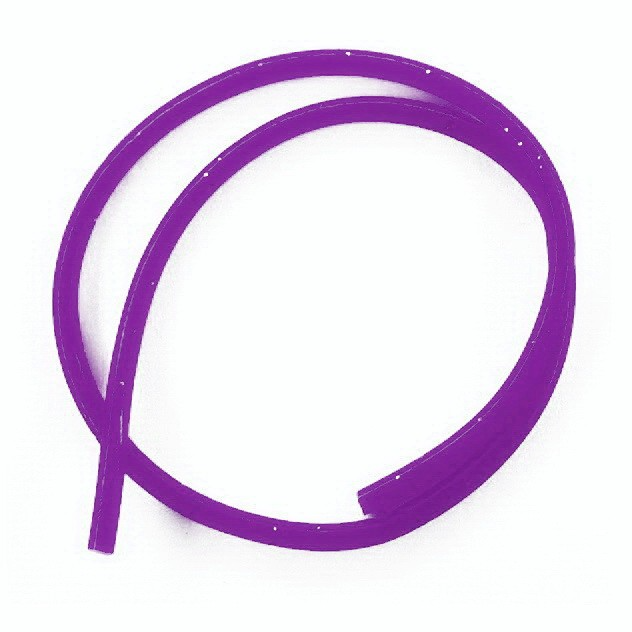 Черная речка Кембрик силикон. с блестками (2мм*0,5мм*200мм) фиолетовый 6940 84