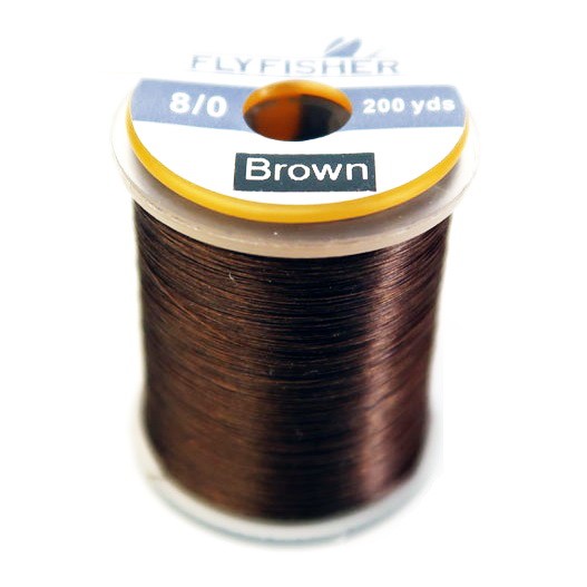 FLYFISHER Монтажная нить 8/0 180м BROWN