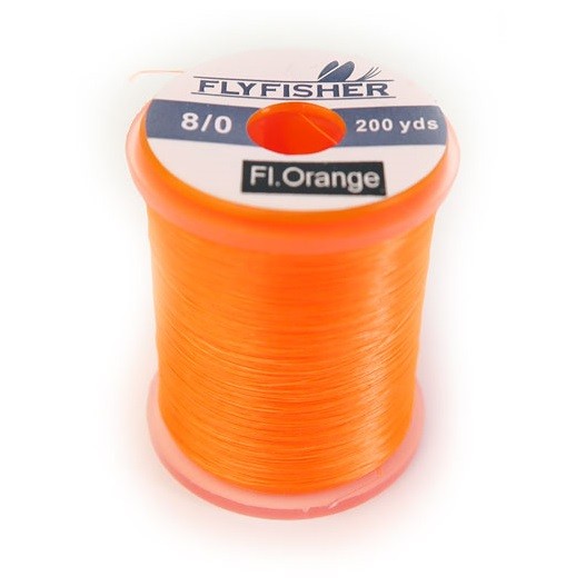 FLYFISHER Монтажная нить 8/0 180м FL ORANGE