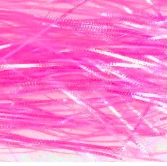 RiverLab Волокна синтетические плоские рифленые Flashabou Fucshia