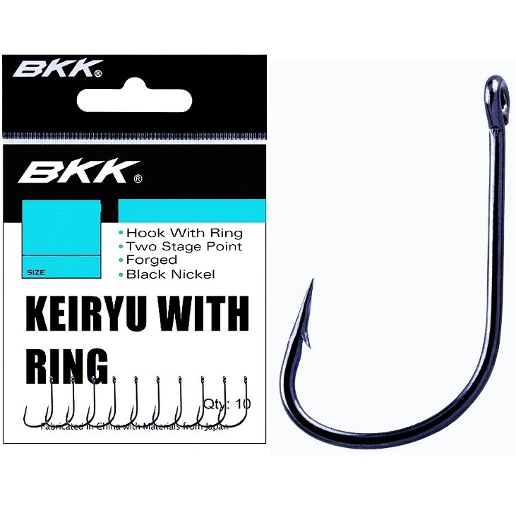 Одинарный крючок BKK Keiryu-R Diamond BK021 #12, 10 шт