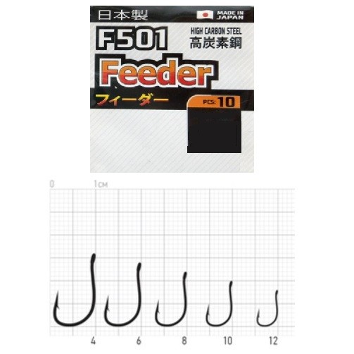 Крючки Cobra PRO FEEDER сер.F501 разм.012 10шт.