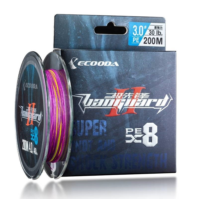 Шнур ECOODA Vanguard PEX8 200м Multicolor 0,33мм, 18,1 кг
