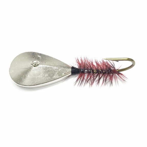 Стукалка Ленковка с мухой 13гр, кр. кованый №1 (серебро)