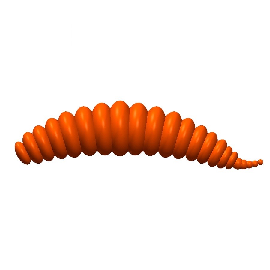 Силиконовая приманка Trix TroutMania FIFA 1,3" цвет 006 Orange (Cheese) упак.10 шт