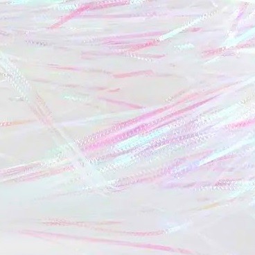 RiverLab Волокна синтетические плоские рифленые Flashabou White