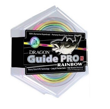 Шнур DRAGON GUIDE PRO RAINBOW 250 m 0.20 mm/17.90 kg.(5-и цветный)