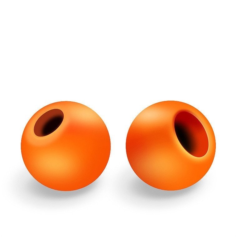 FLY-FISHING Латунные головки Brass Beads 5.5 мм (20 шт.) FL ORANGE