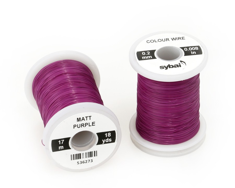 Sybai Проволока Colour Wire, 0.2 mm, Matt Purple