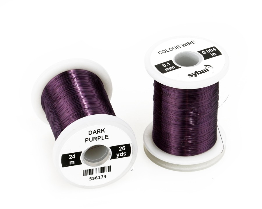 Sybai Проволока Colour Wire, 0.1 mm, Dark Purple