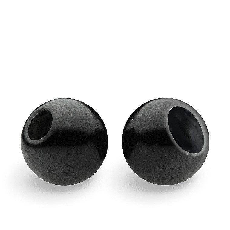 FLY-FISHING Латунные головки Brass Beads 3.8 mm (20 шт.) BLACK NICKEL