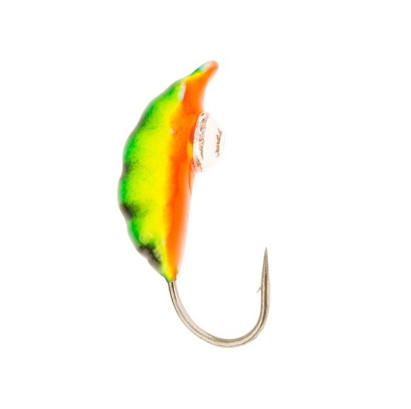 Мормышка W Spider Опарыш с ушком краш. 3,5 мм 0,71 гр. 176 с камнем