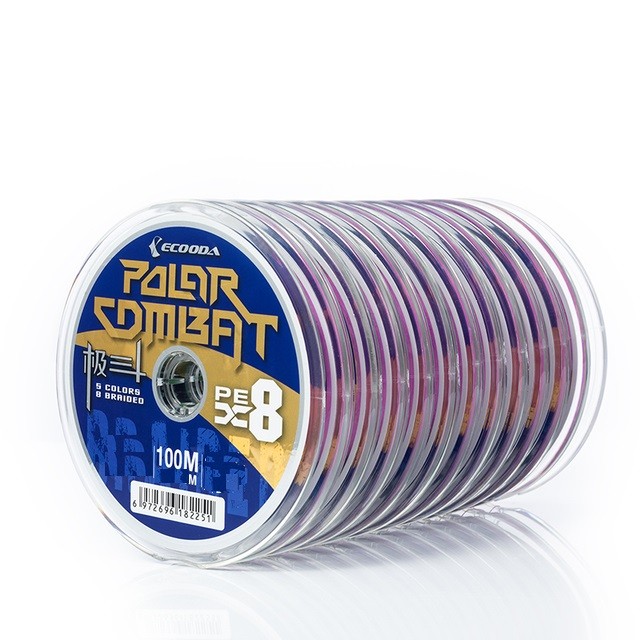 Шнур ECOODA Polar Combat PEX8 100м Multicolor 0,20мм 9.1кг