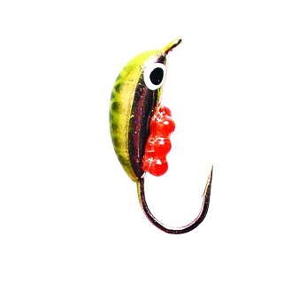 Мормышка W Spider Рижский банан с ушком краш. с икрой 3,5 мм 1,00 гр. 154I