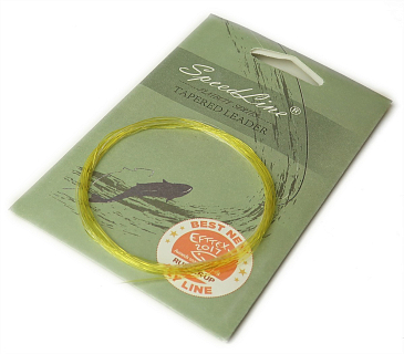 FLY-FISHING Конусный подлесок Flat butt leader 15ft 4X Yellow with clear tip
