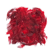 VENIARD Перья цесарки Guinea fowl Plumage dyed 2 gram mixed Red