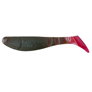 Силиконовая приманка RELAX Kopyto 3 Tail 7,5см, цвет T048