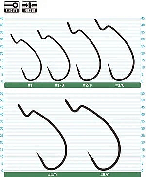 Офсетный крючок OWNER 5108-2/0, 5шт