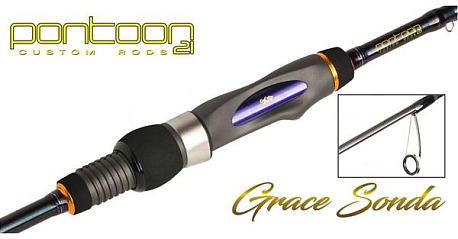 Спиннинговое удилище Pontoon21 GRACE SONDA, 213 см., 0.7-5.0 гр., 2-5 Lb, Solid Tip